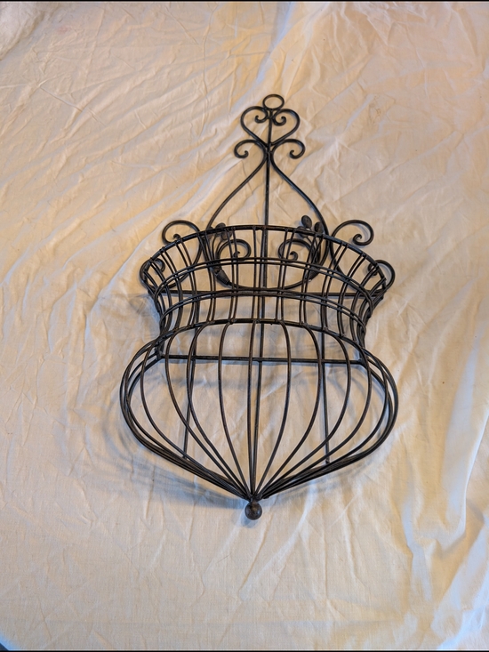 Vintage Other - 2/30$ Vintage Black Wire Wall Flower Basket